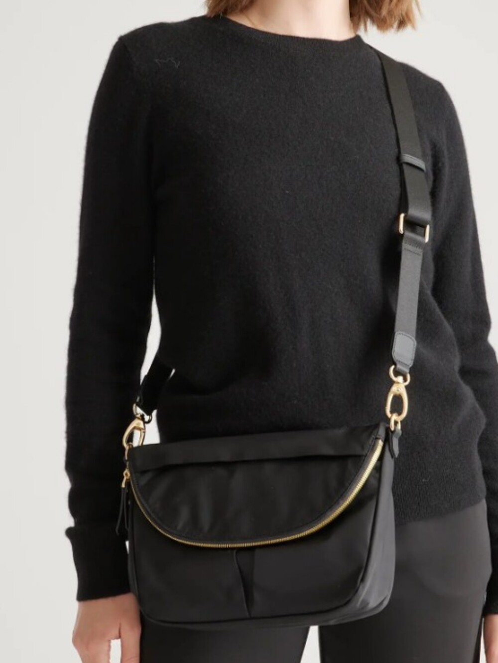 Quince Revive Nylon Foldover Crossbody